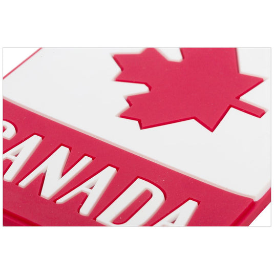 Global Canada Luggage Tag, 4.2"x2.5", PVC, tie on card
