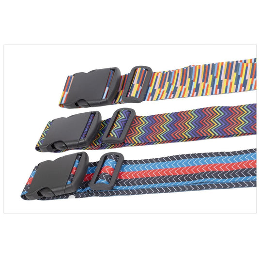 Global, Coloured Pattern Luggage Strap, w Quick Release