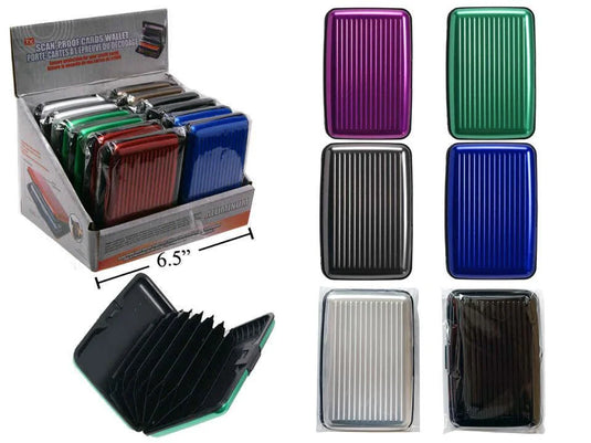 Global Scan-proof Cards Wallet, Aluminum