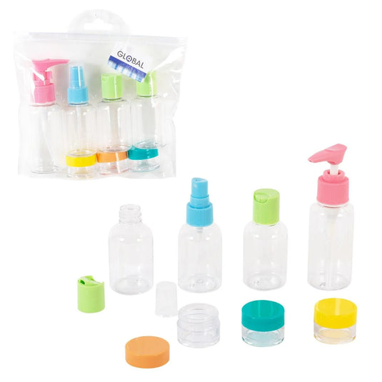 Global, 7pc Travel Bottle Set 18*15*5cm, pvc bag