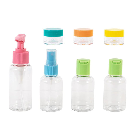 Global, 7pc Travel Bottle Set 18*15*5cm, pvc bag