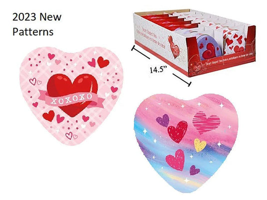 V'tines 4"x4"x1.4" Heart Shaped Tin Box