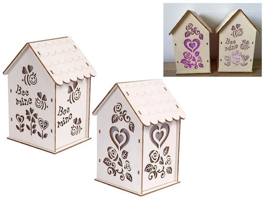 V'tines Colour Changing MDF House Décor