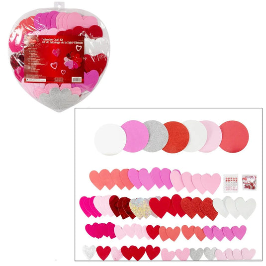 V'tines Deluxe Craft Kit in Heart Shaped PVC Box, shrink w/label