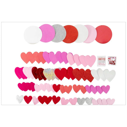 V'tines Deluxe Craft Kit in Heart Shaped PVC Box, shrink w/label