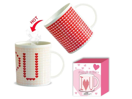 V'tines Colour Changing Ceramic 10oz. Mug, Colour Box