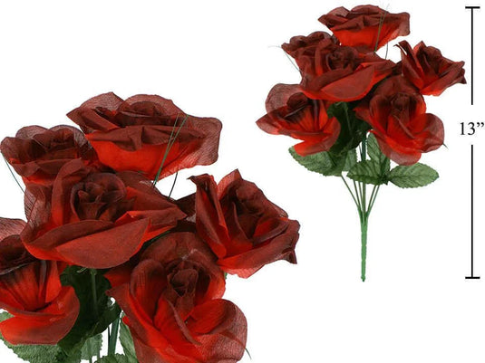 Large Roses, Burgundy