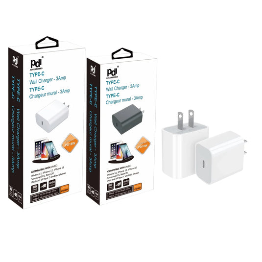 18W Fast Charging Type C PD Wall Charger