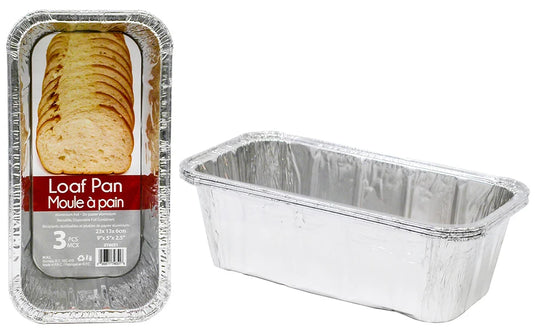 Foil Loaf Pan 3Pk