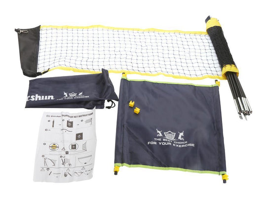 Summer Zone Portable Badminton Net w/Stand  & Carry Bag, 9.8ft.x4.9ft.
