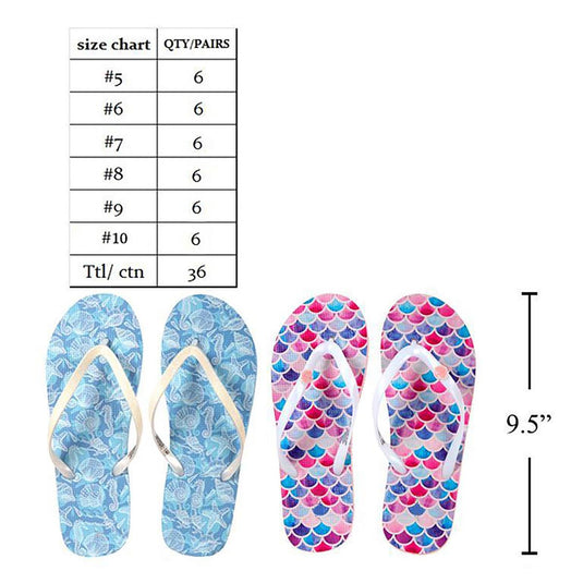 Ladie's Zoris Sandals, Sizes:5-10, 2 Patterns, hanger w/hangtag