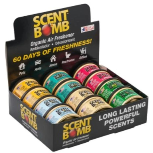 Scent Bomb Organic Air Freshener Can's