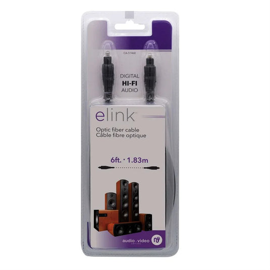 6 FT. FIBER OPTIC CABLE, CONNECTS FROM ONE DEVICE TO ANOTHER