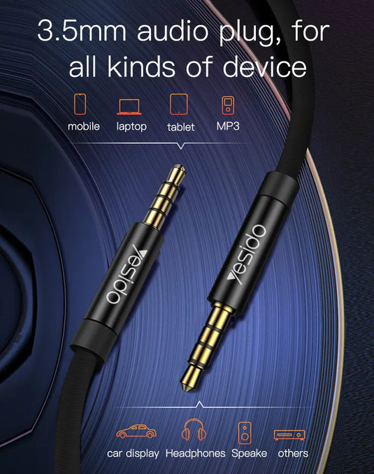 Aux Auxiliar Audio Cable 3 meter