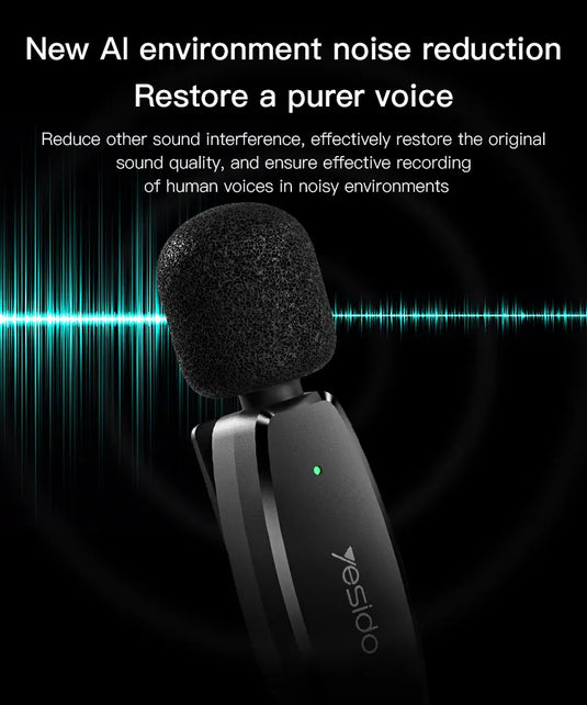 Wireless MEMS Microphone Type-c 2 in 1 transmit port