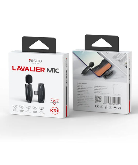 Wireless MEMS Microphone Type-c 2 in 1 transmit port