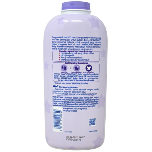 JOHNSONS BABY POWDER 500G BEDTIME