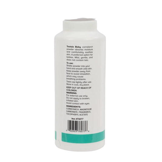 Tootsie Baby, 200g Cornstarch Baby Powder, label