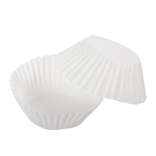 Luciano 50-pc Baking Cups, 2" Dia., Paper, White col., pbh