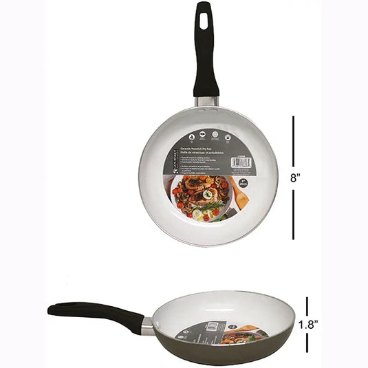 FRY PAN WITH CERAMIC COATING 8IN/2.5mm