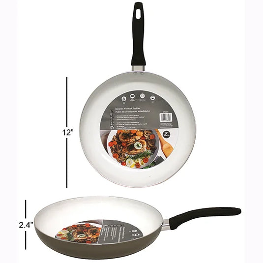 FRY PAN WITH CERAMIC COATING 12IN/2.5mm