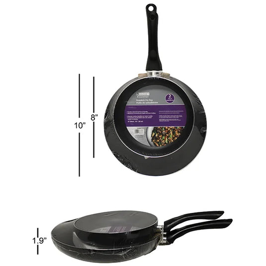 XYLAN COATED FRY PAN SET 2PC
