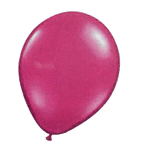 BALLOON LATEX COLOR 12in 10pcs Pearlised Fuchsia