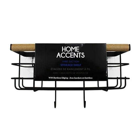 Shelf Storage with Suction Hooks