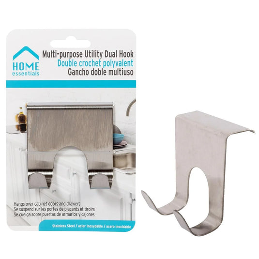 HE, S/S Multi-purpose Utility Dual Hook, t.o.c. Thickness:1.2mm(HZ)