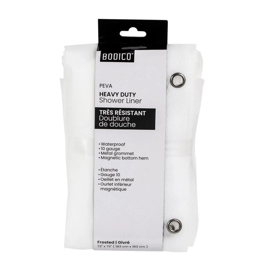 Bodico, Heavy Duty Shower Liner PEVA, 10g, wrap with hanger