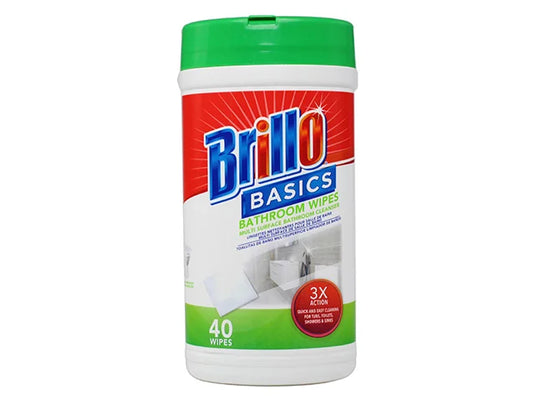 Brillo Bathroom Cleaner Wipes, 40 Wipes
