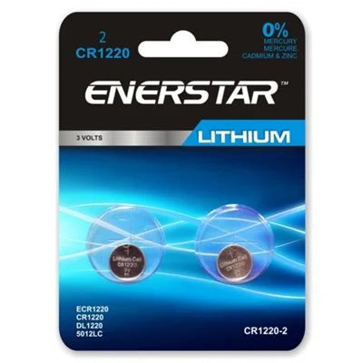 CR1220 LITHIUM 3V BATTERY 2PK