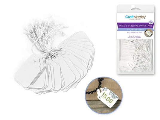 Beading/Jewelry Essential: Price/Label Tags on String
