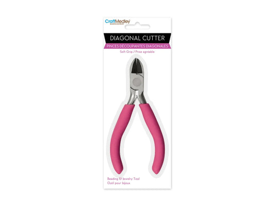 Beading/Jewelry Tool: Diagonal Cutters w/Soft Grip Handle