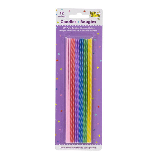 Let's Party, 12-pc Skinny BD Candle