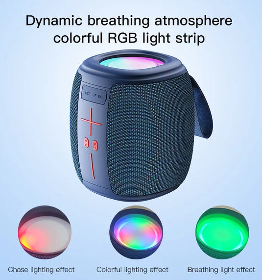 Portable Mini Wireless Speaker Stereo With Rope