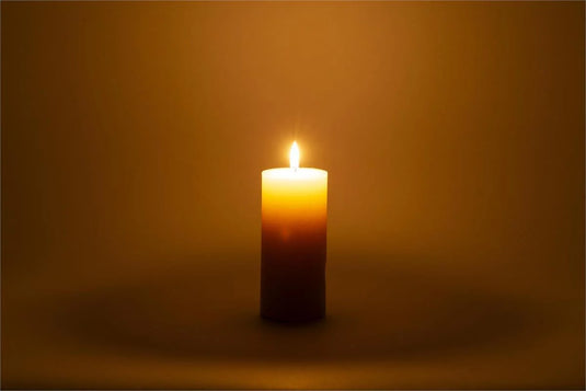 KG Enlighten 6" Scented Pillar Vanilla Flower, 72Hrs (Az)