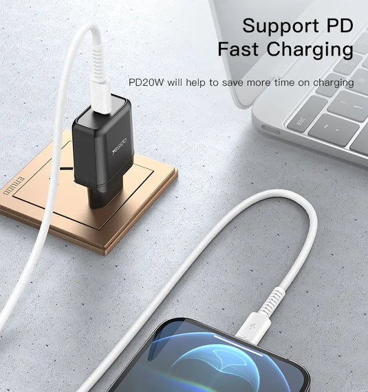 1Meter 20W PVC Cable Type-C To IP Fast Charge Data Cable