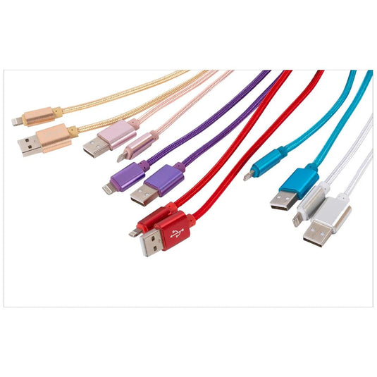 iFocus 8ft. Lightning Braided cable, Velcro strap