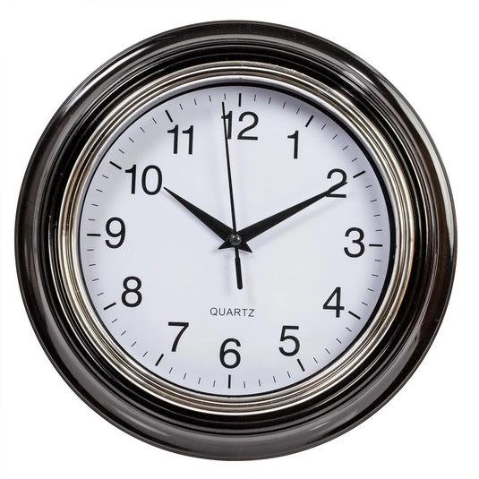 KG Aster 10" Wall Clock - Black 1.5in DEEP (AZ)