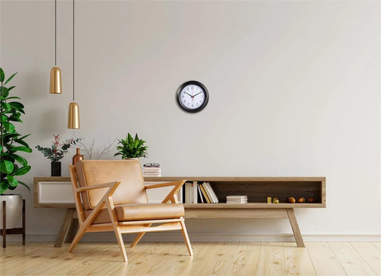 KG Olson 11" Wall Clock, 3 Col Sweep 2Nd Hand (Az)