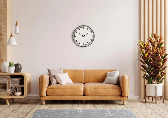 KG Simard 23.5" Wall Clock Metal+Glass (Az)