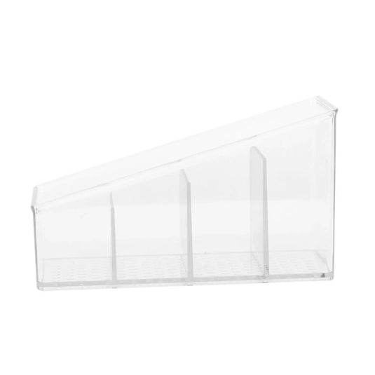 Bodico, 4 Section organizer tiered, 15*7*8.8cm, clear, label