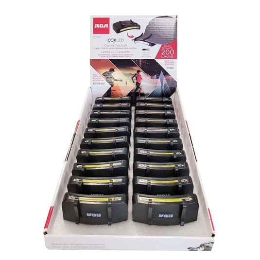 RCA | CLIP-ON COB LED CAP LIGHT, 200 LUMENS