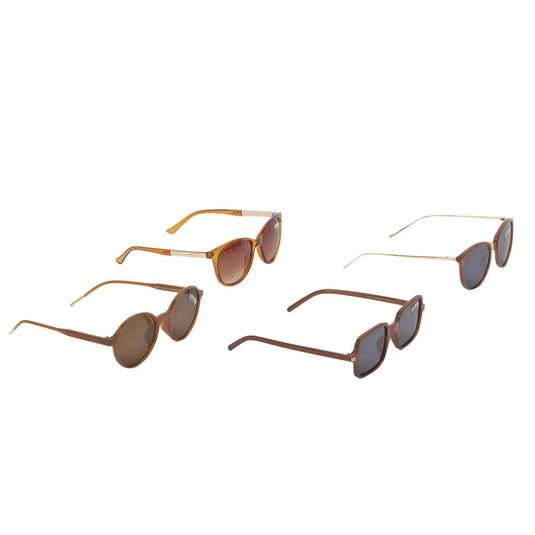 Excel Vision, Women's Brown Sunglasses