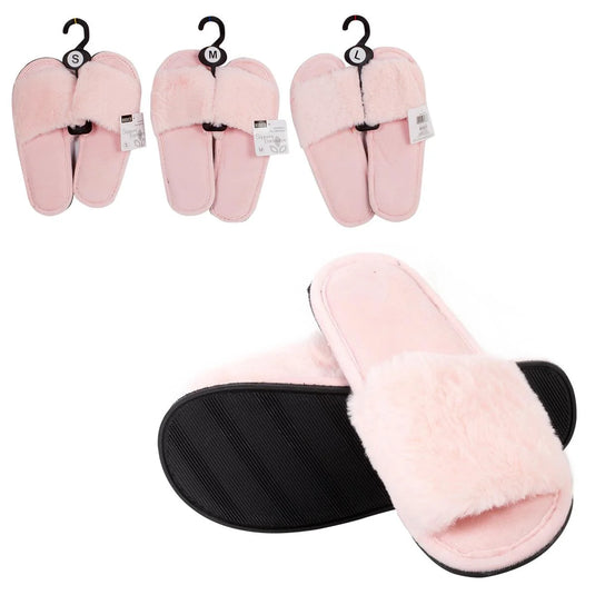 Bodico, Women's Open-Toe Slippers, hanger w ht, 3 sizes: 1-S/3-M/2-L