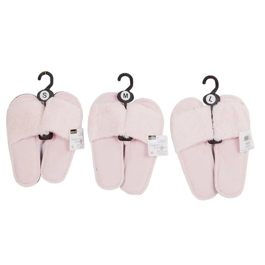 Bodico, Women's Open-Toe Slippers, hanger w ht, 3 sizes: 1-S/3-M/2-L