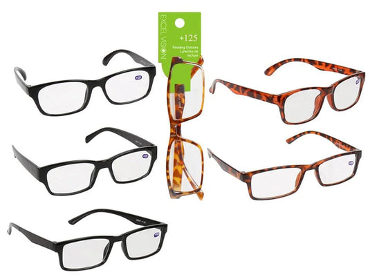 Excel Vision +125 Reading Glasses, header card