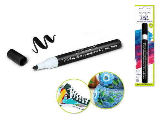 Color Factory: Water Based Paint Marker I) Black