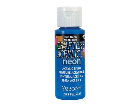 Crafters Acrylic Paint: 2oz Craft & Hobby DCA01-DCA173 A133 Blue Neon